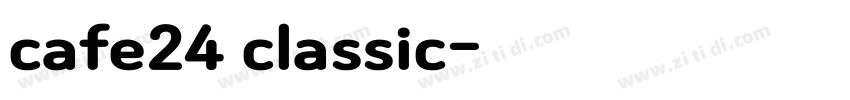 cafe24 classic字体转换
